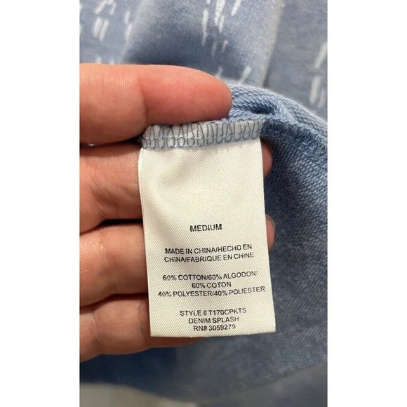 Thread + Supply‎ Women Sz M Crop Sweatshirt Light Blue Rolled Hem Factory Fading - Picture 7 of 7